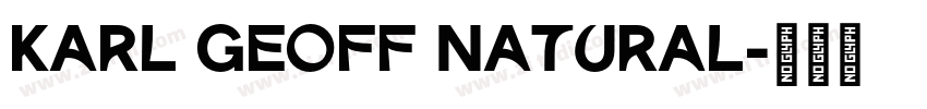Karl Geoff Natural字体转换